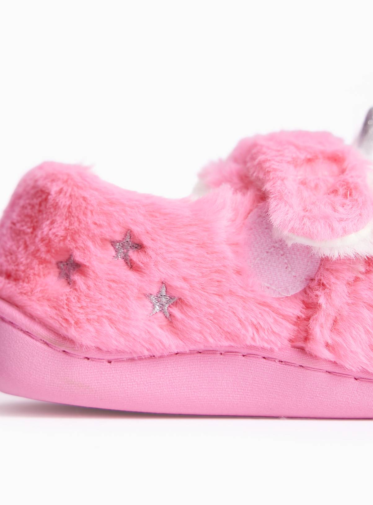 Pink Unicorn Full Cupsole Slippers 6-7 Infant - Image 3
